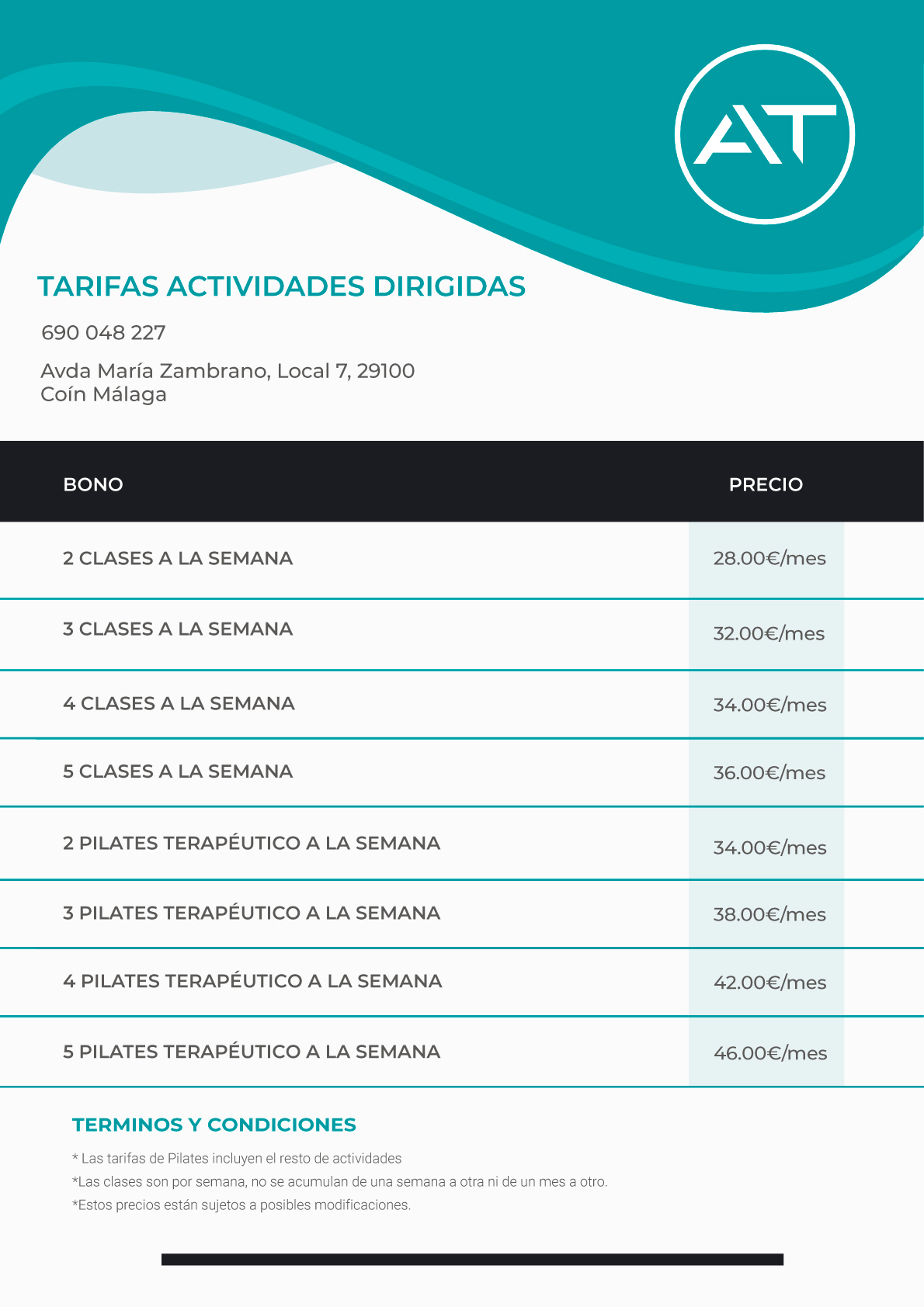 tarifas-actividades-septiembre